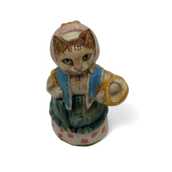 BEATRIX POTTER Cousin Ribby Cat Figurine England Vintage 3.5" - Picture 1 of 10